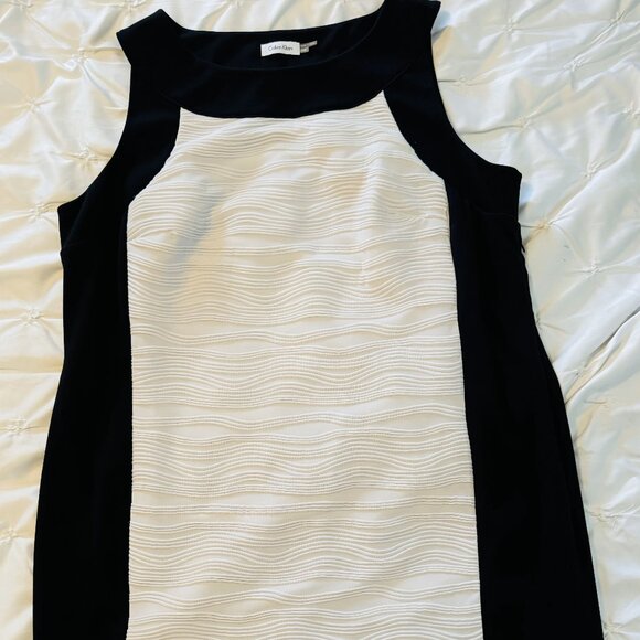 Calvin Klein Black and White Dress - Plus Size 22W - Picture 1 of 5